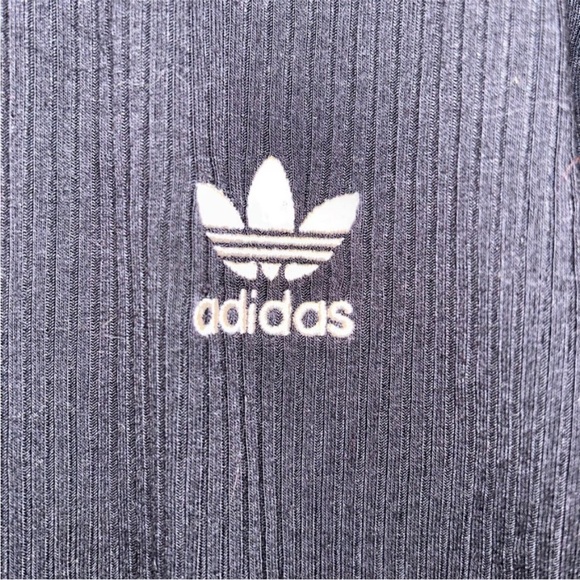 adidas sport black ribbed body con dress or duster coat worn open S
34 bust 
EUC - Picture 3 of 5